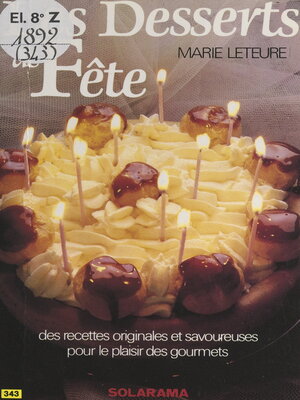 cover image of Les desserts de fête